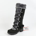Hjordis lace-up boot showing 4.8 cm heel