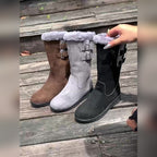 Ragnhild mid-calf boots in Coffee, Grey and Black