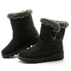 Ronja black quilted snow boots pair