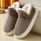 Signe coffee corduroy slipper boots