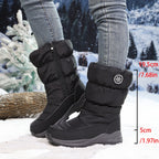 Sigrid black snow boots measurements: 19.5 cm shaft and 5 cm sole
