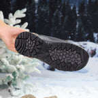 Sigrid black snow boots textured grip sole