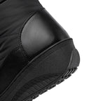 Solveig snow boots heel panel and wedge sole close-up