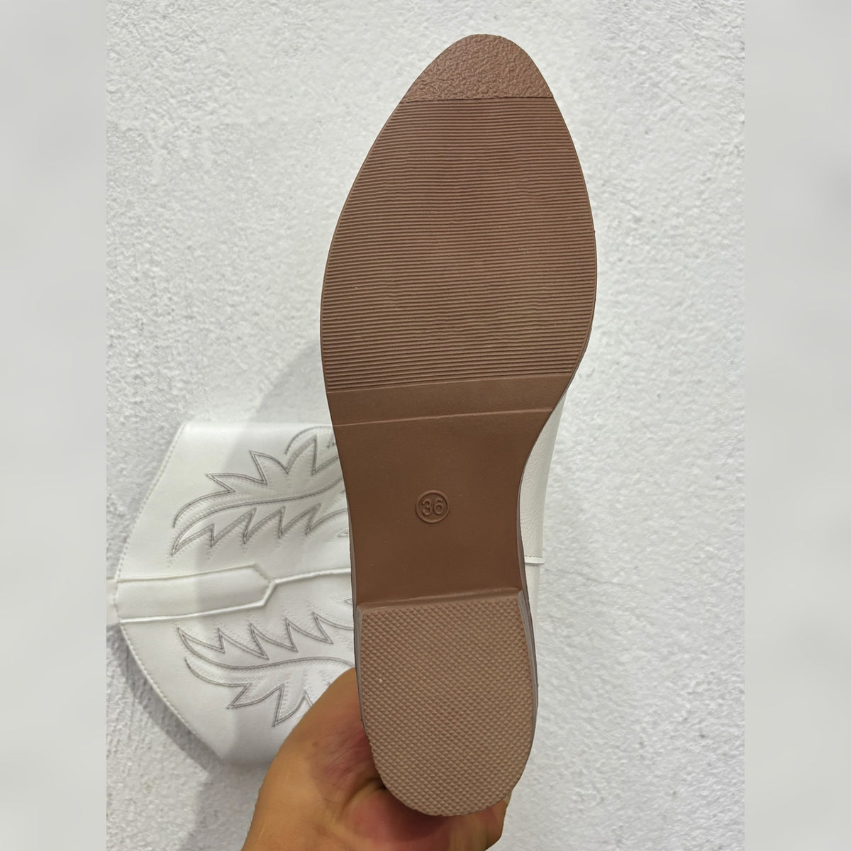 Wilhelmina cowboy boot rubber sole