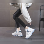 Ylva blue winter trainers worn
